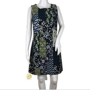 NWT Desigual Women's Mini A-Line Dress Penelope Patchwork Multicolor Sz 40